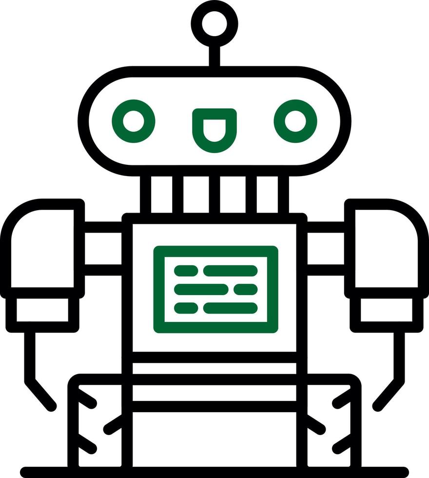 conception d'icône créative de robot vecteur