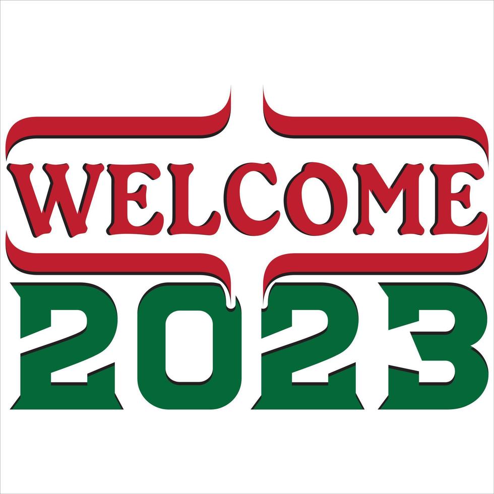 bienvenue 2023. fichier vectoriel