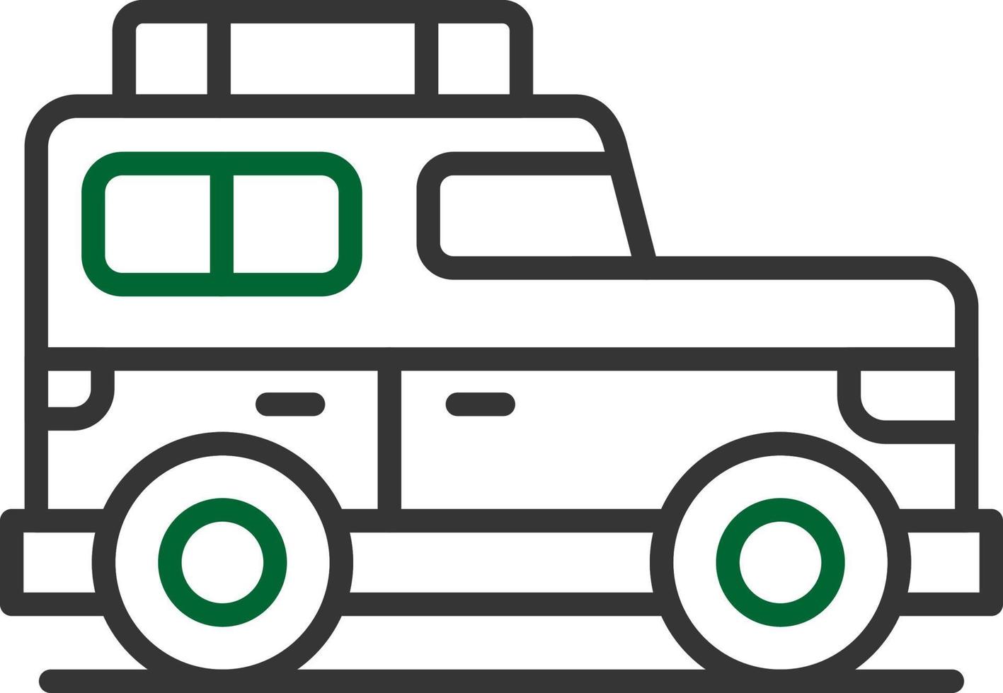 conception d'icône créative suv vecteur