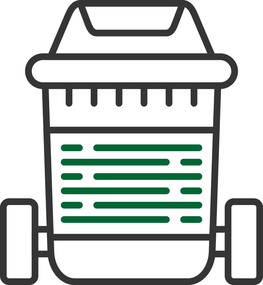 conception d'icône créative poubelle vecteur