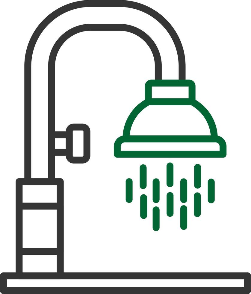 conception d'icône créative de douche vecteur