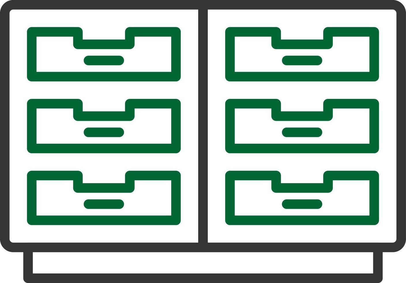 conception d'icône créative de cabinet vecteur