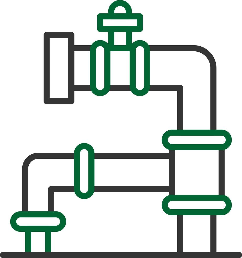 conception d'icônes créatives de pipeline vecteur