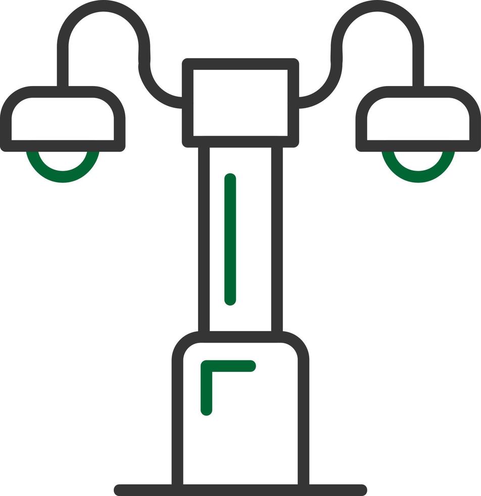 conception d'icône créative de lampadaire vecteur