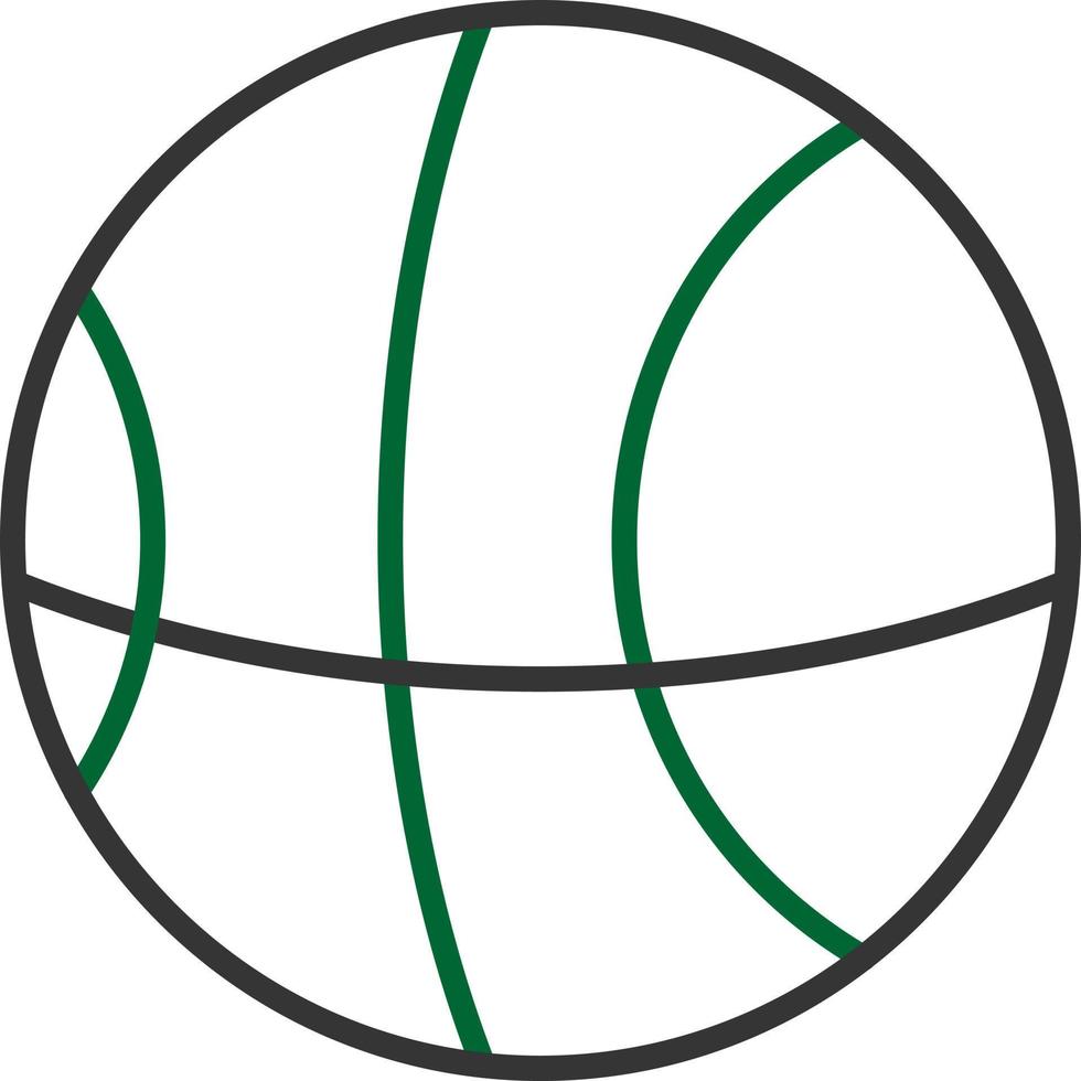 conception d'icône créative de basket-ball vecteur