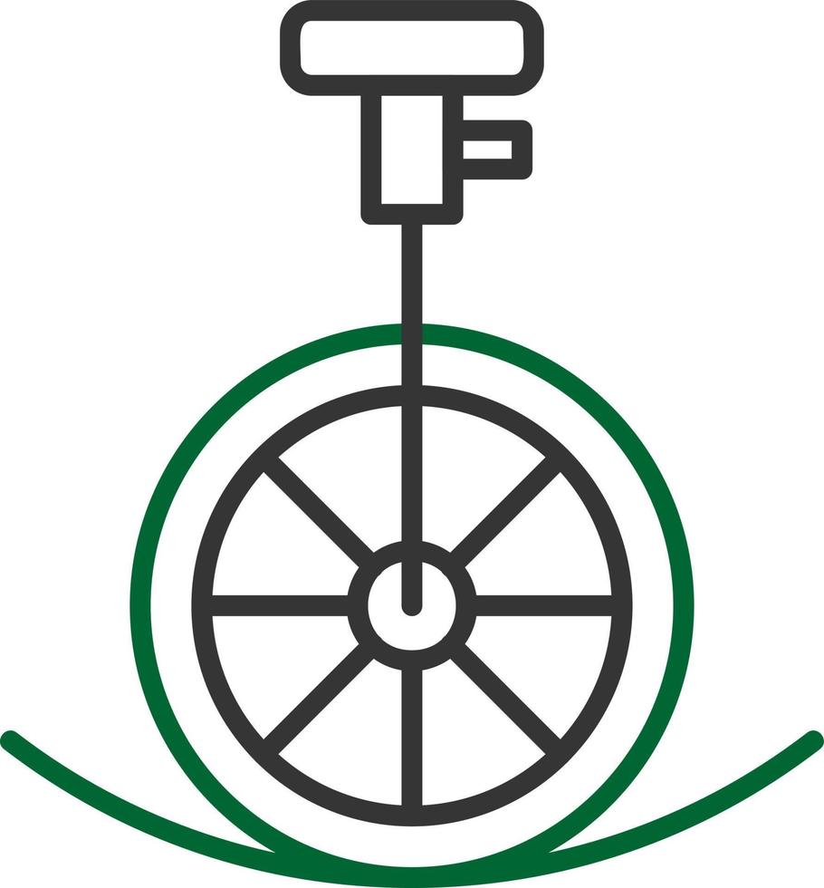 conception d'icône créative performance monocycle vecteur