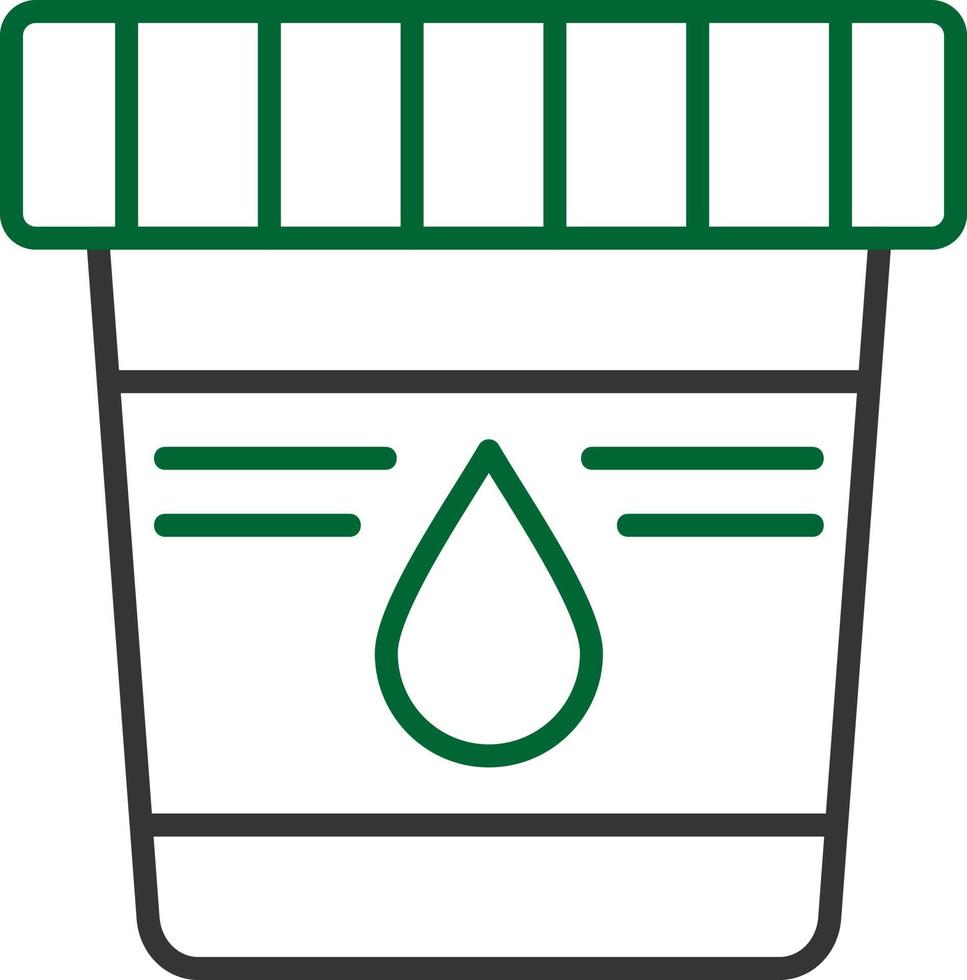 conception d'icône créative d'échantillon d'urine vecteur