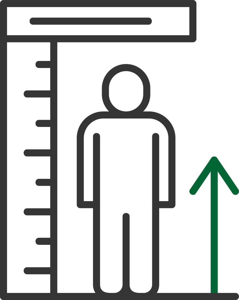 conception d'icône créative de hauteur vecteur