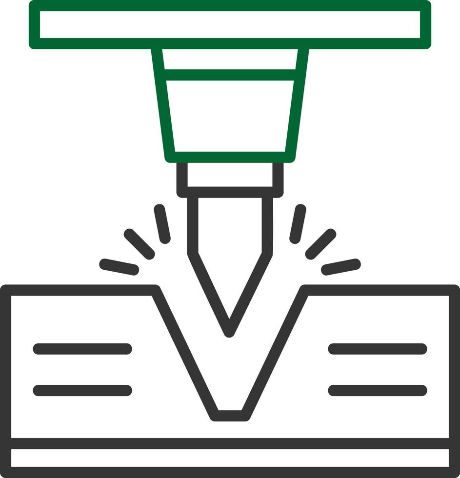 conception d'icône créative de flexion vecteur