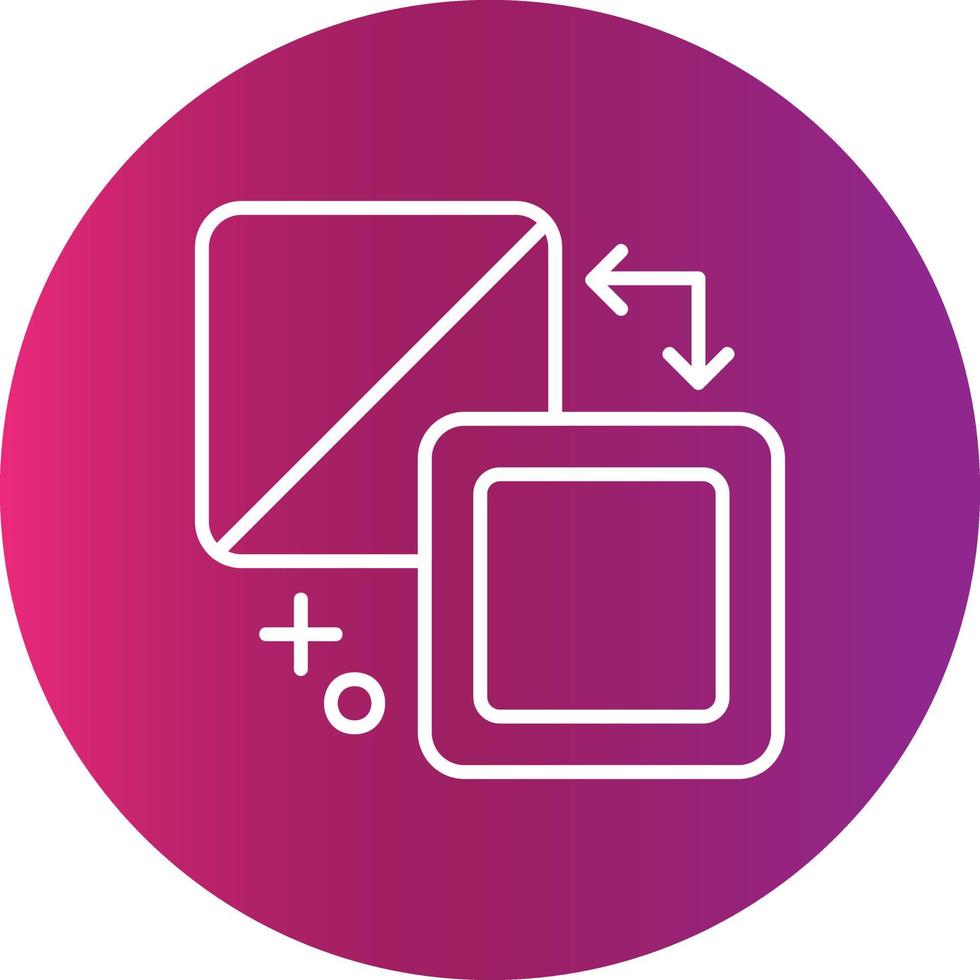 conception d'icônes créatives de remplissage et de contour vecteur