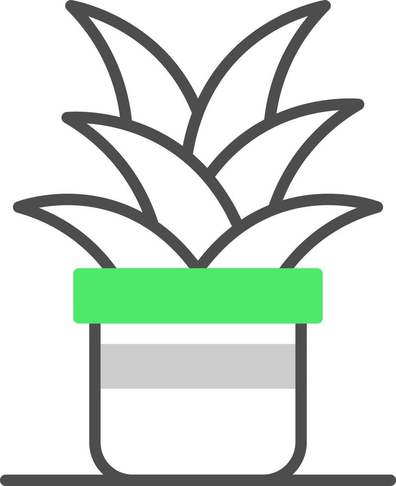 conception d'icône créative de pot de plante vecteur