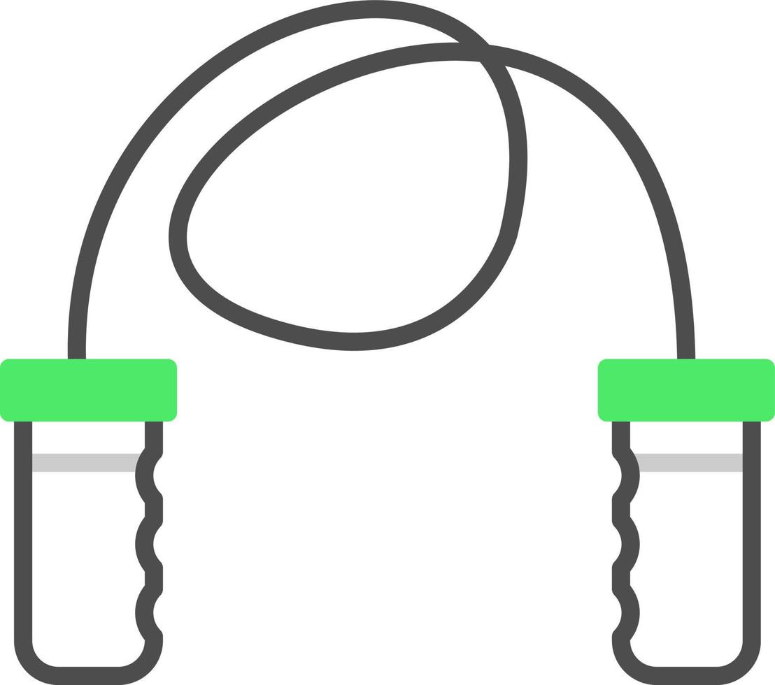 conception d'icône créative de corde à sauter vecteur