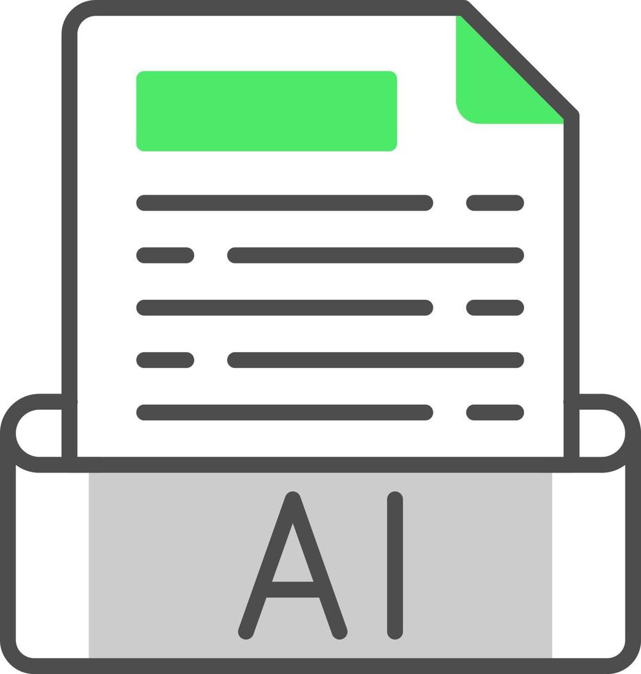 conception d'icône créative ai vecteur