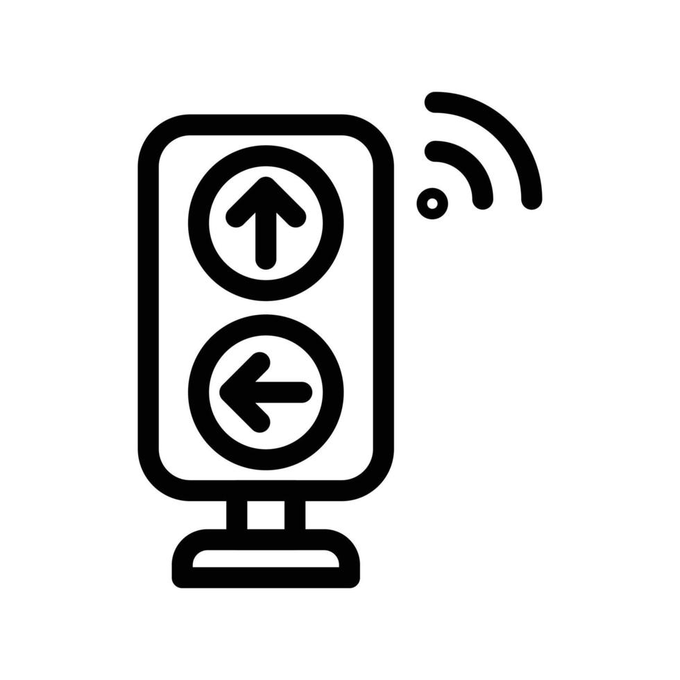 illustration vectorielle sans fil du signal de direction sur fond. symboles de qualité premium. icônes vectorielles pour le concept et la conception graphique. vecteur