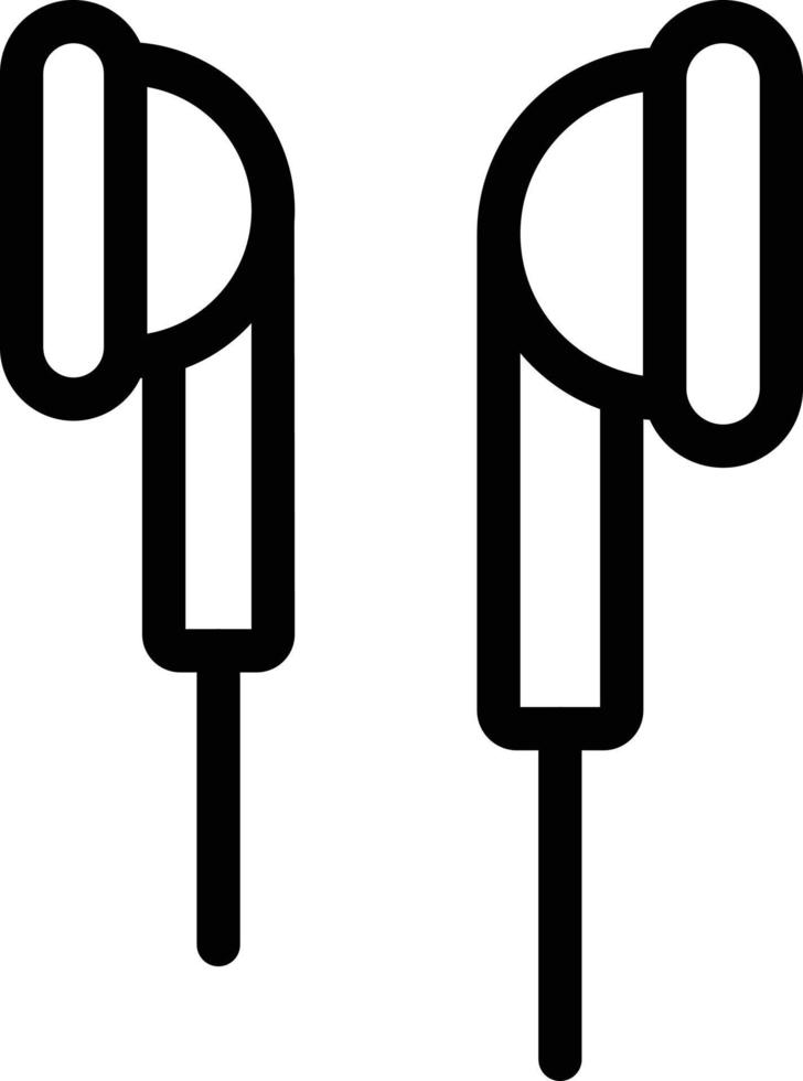 illustration vectorielle d'écouteurs sur fond.symboles de qualité premium.icônes vectorielles pour le concept et la conception graphique. vecteur