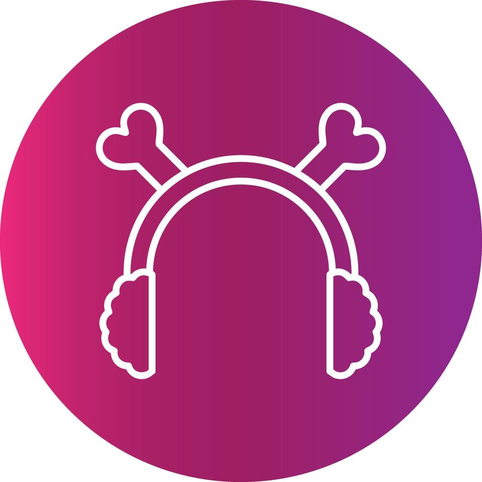 conception d'icône créative de cache-oreilles vecteur