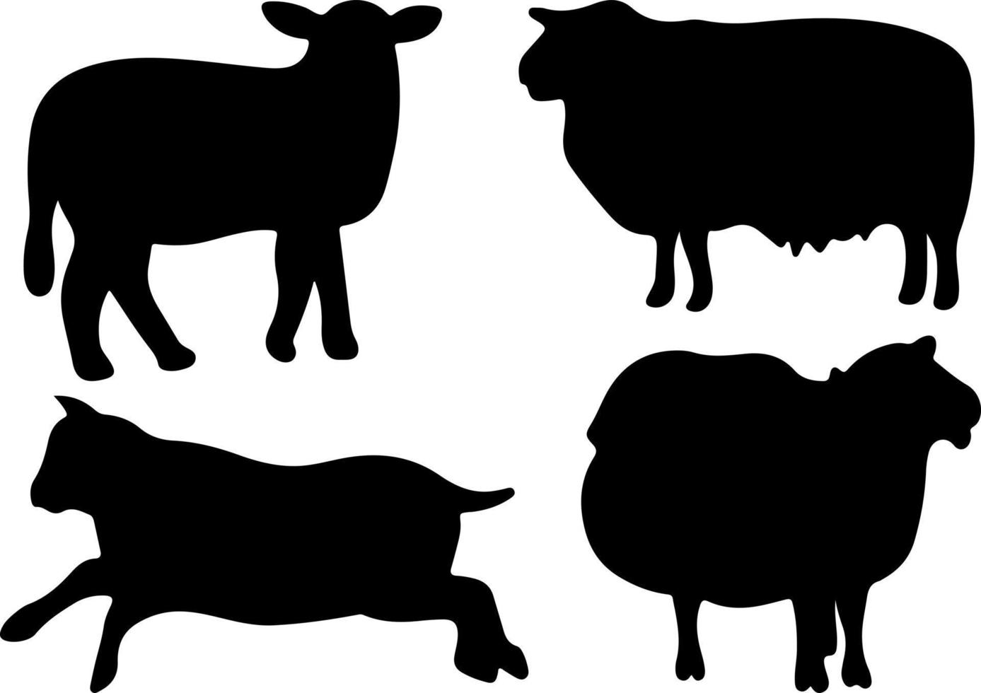 vecteur de silhouette de mouton pour les sites Web, illustrations liées aux graphiques