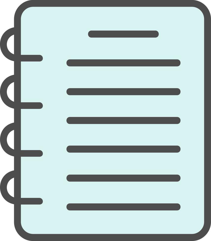 icône de vecteur de carnet de notes