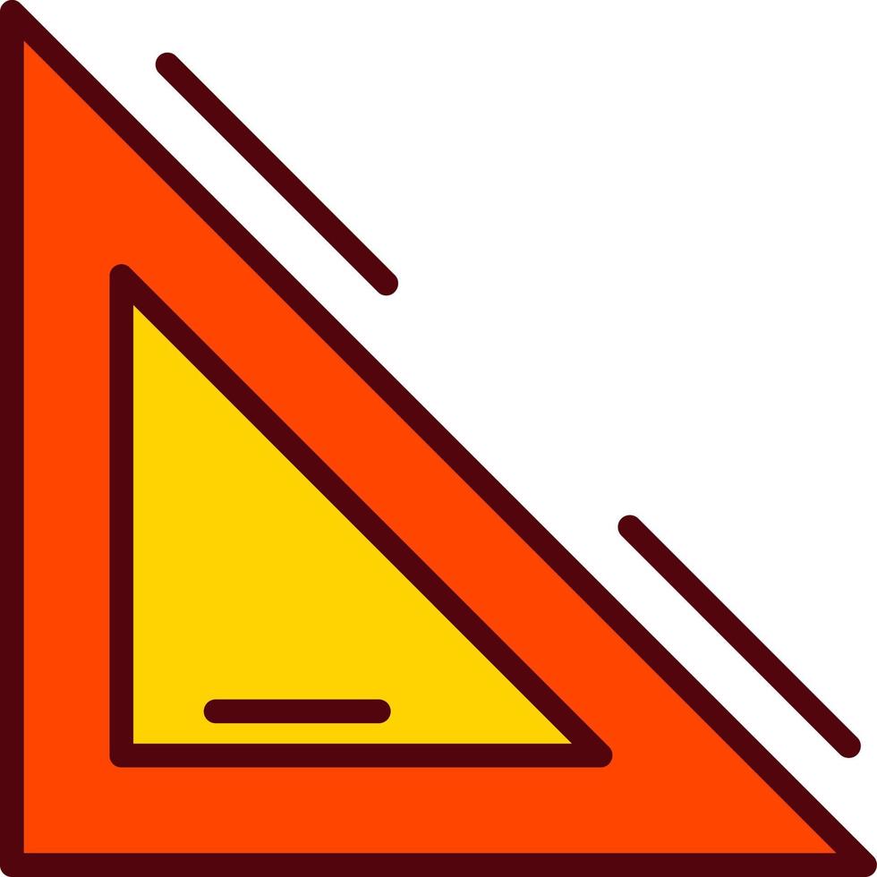 icône de vecteur d'échelle triangulaire