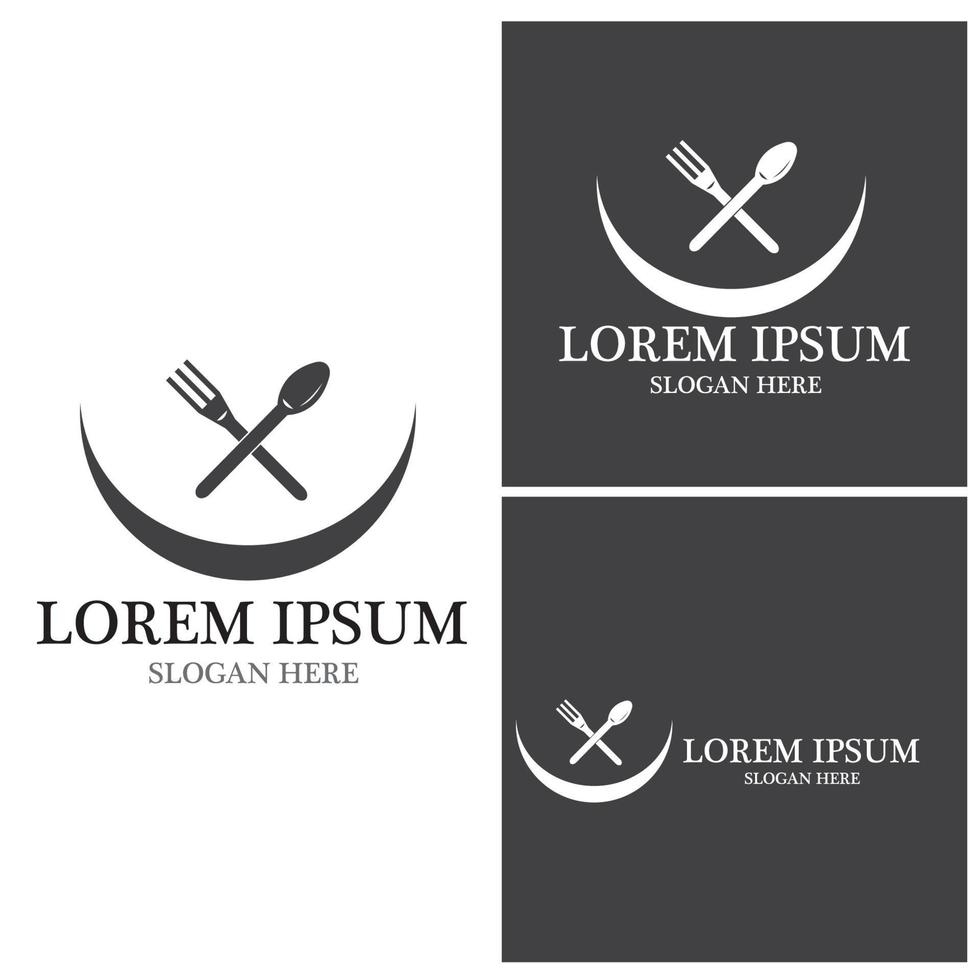 icône de restaurant et illustration de modèle de vecteur de symbole