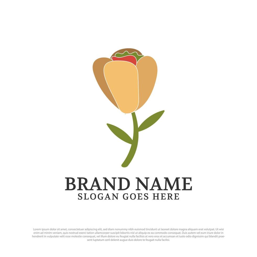 inspiration vectorielle du logo kebab bio, icône de création de logo de restauration rapide turque et arabe vecteur