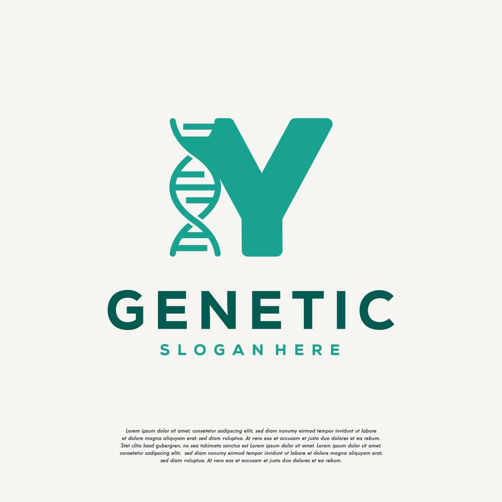 conceptions de logo de lettre f d'hélice d'adn, conception de vecteur de génétique, modèle de logo initial de chromosome