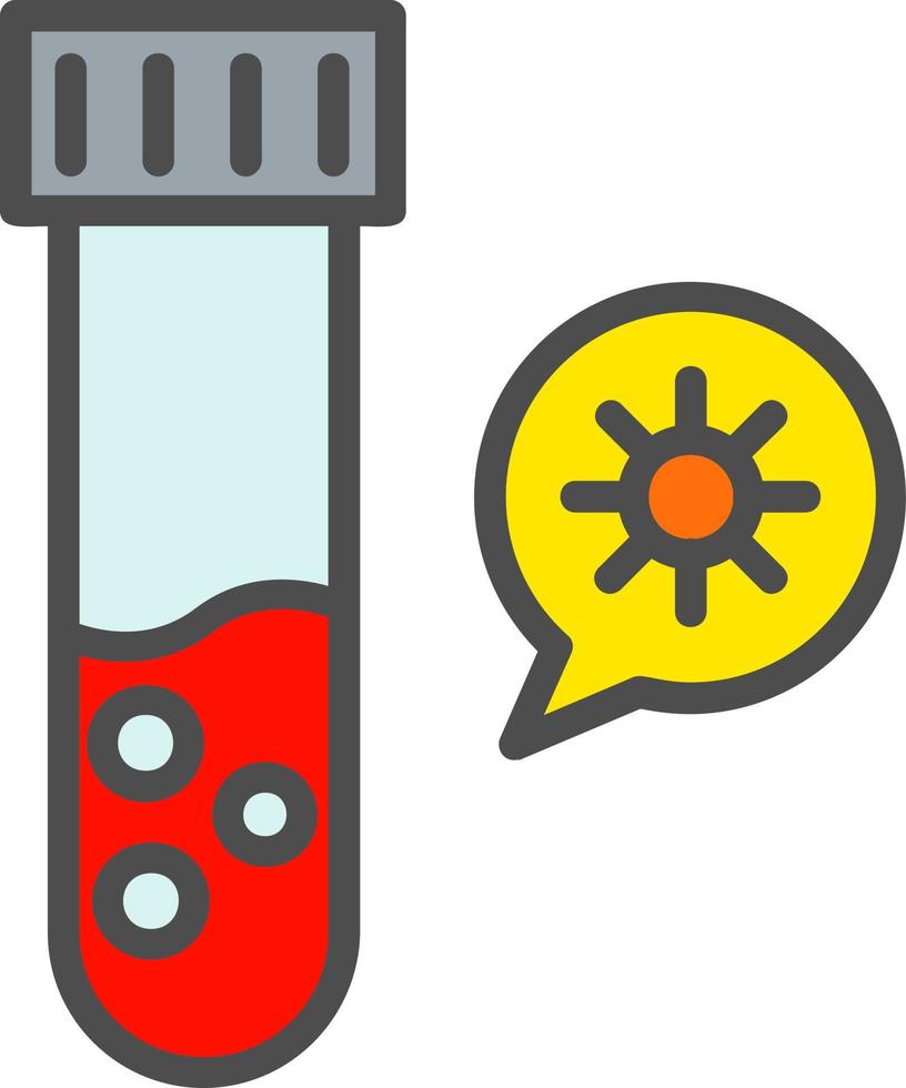 conception d'icône de vecteur de tube à essai