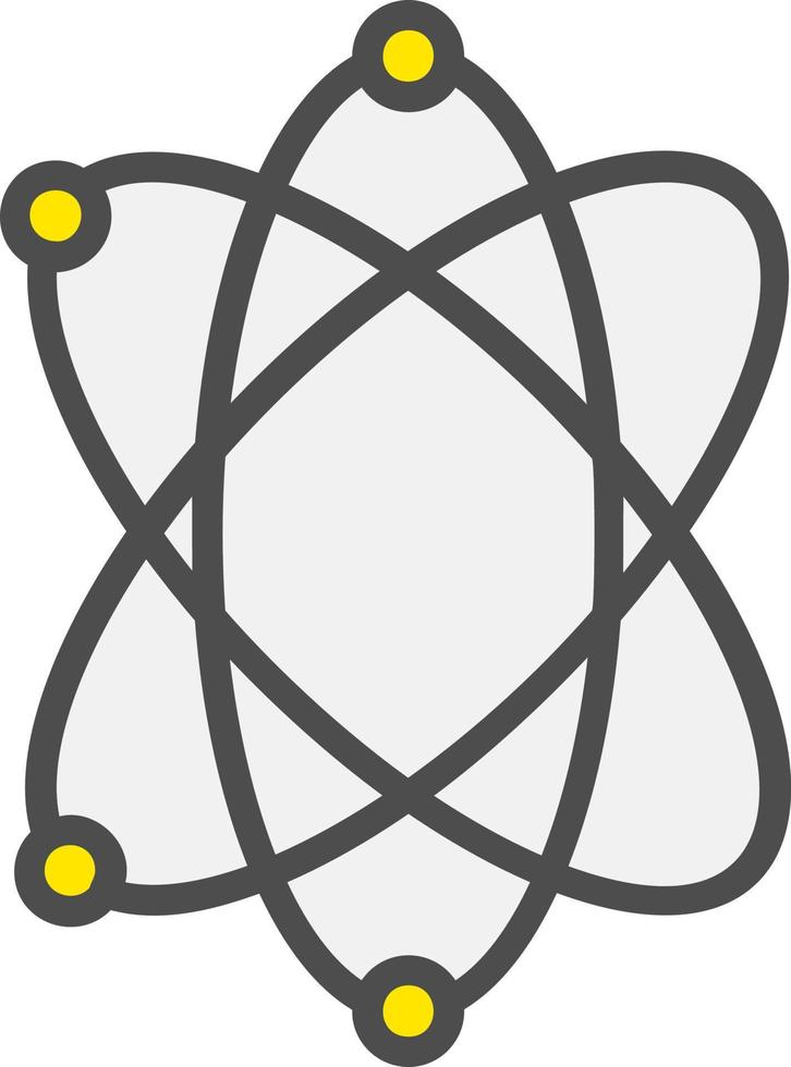 conception d'icône de vecteur d'énergie atomique