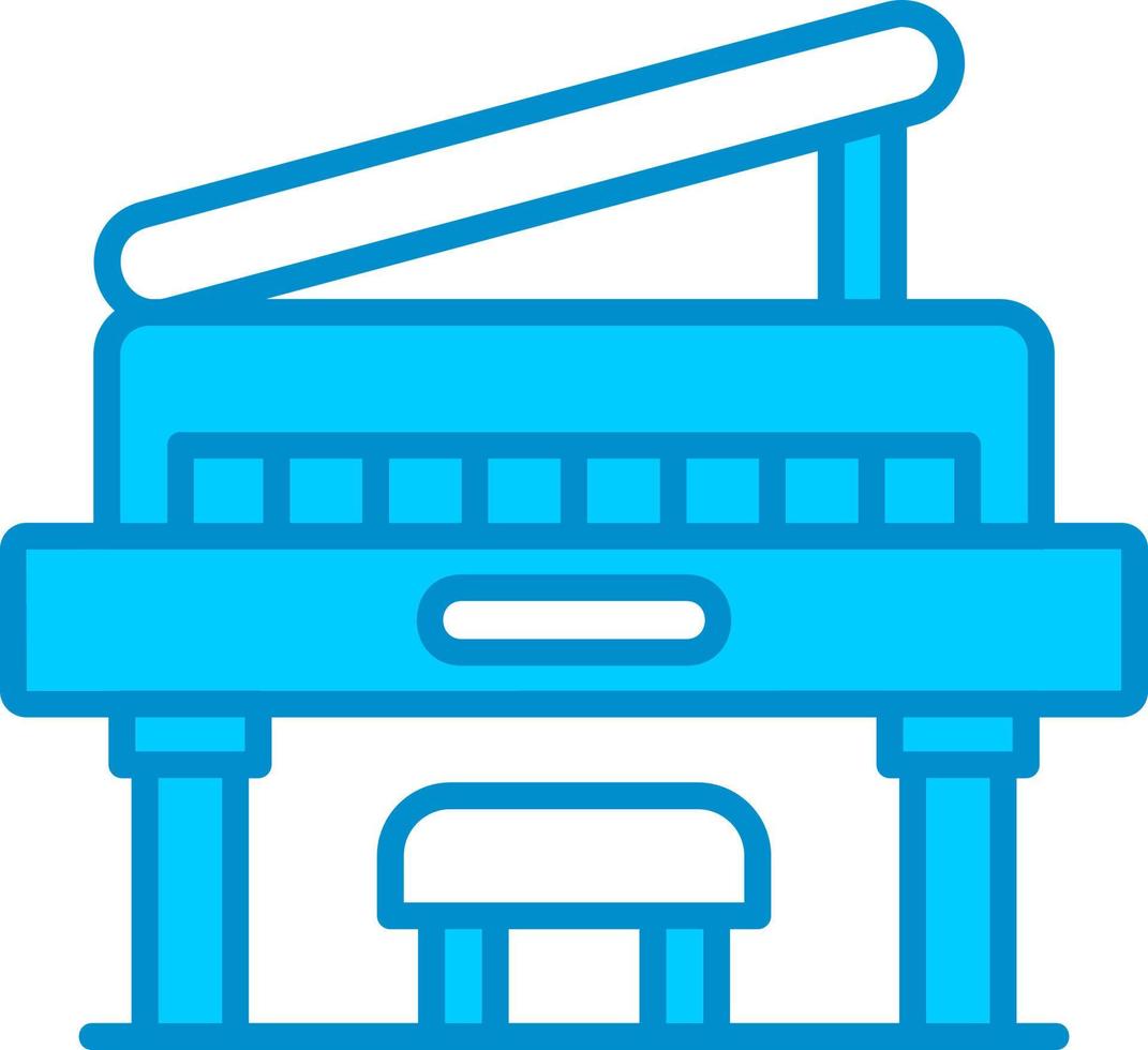 conception d'icône créative de piano vecteur