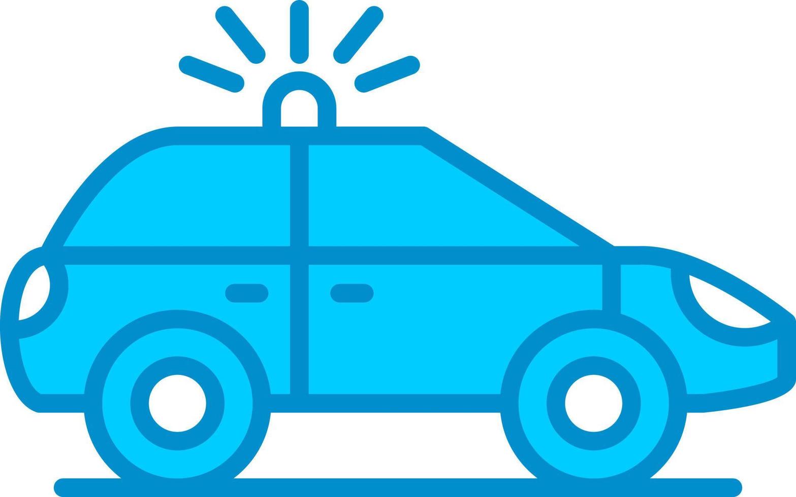 conception d'icône créative de voiture de police vecteur