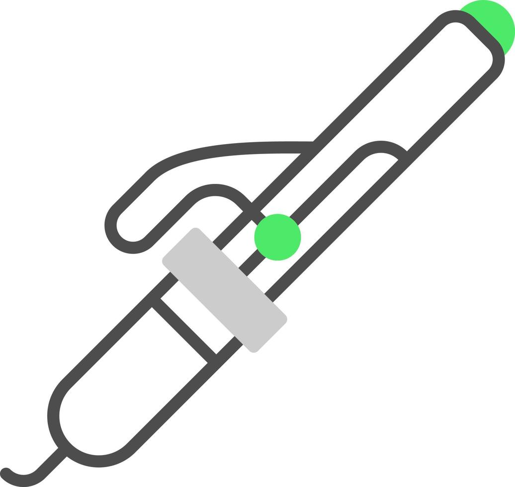 conception d'icône créative de fer à friser vecteur