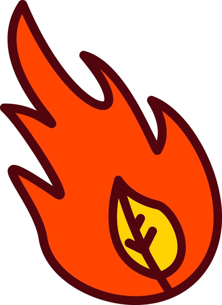 conception d'icône de vecteur de feu sauvage