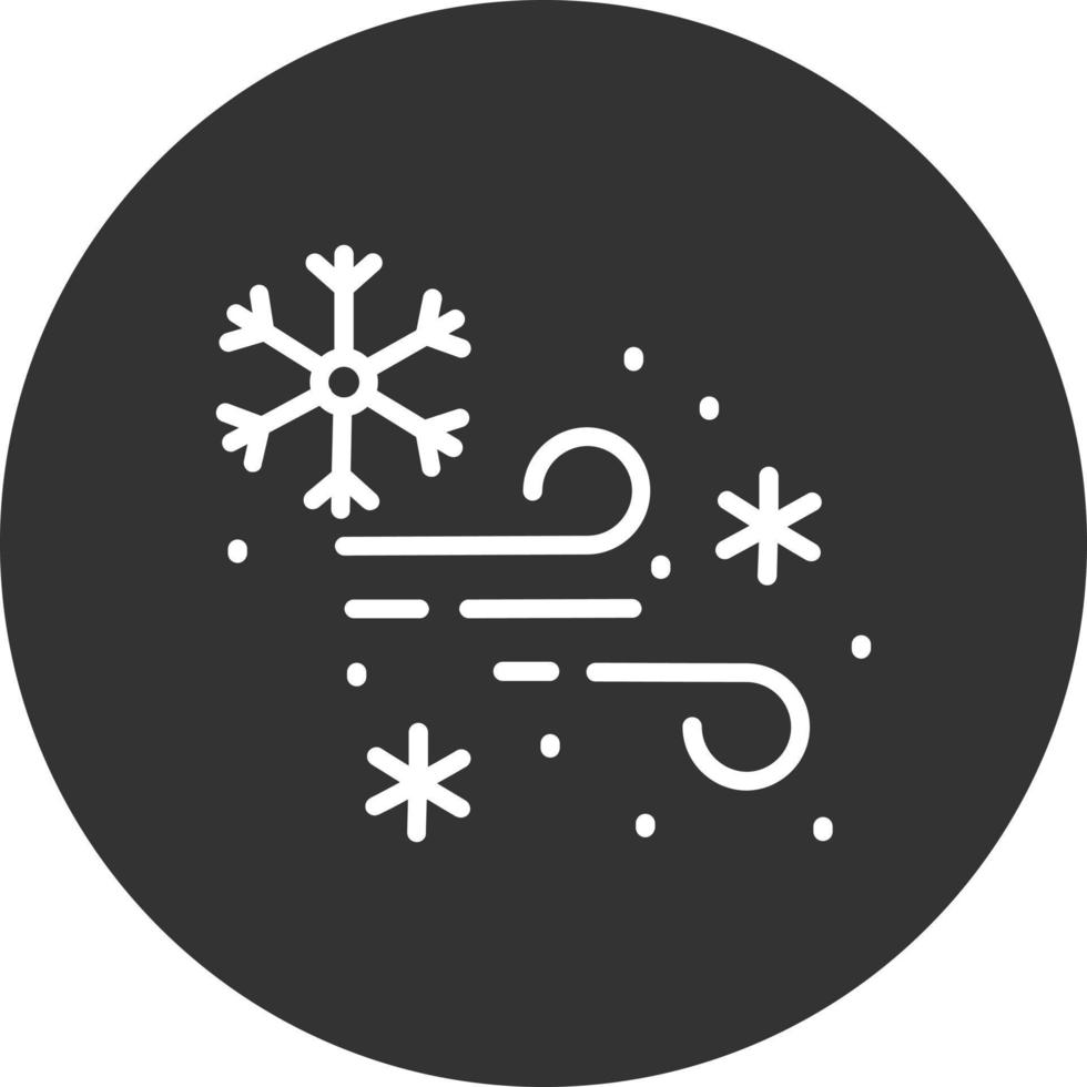 conception d'icône de vecteur de tempête de neige