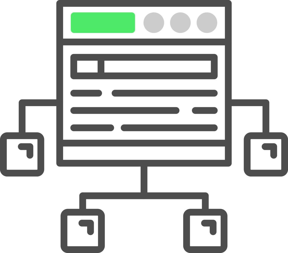 conception d'icône créative de plan de site vecteur