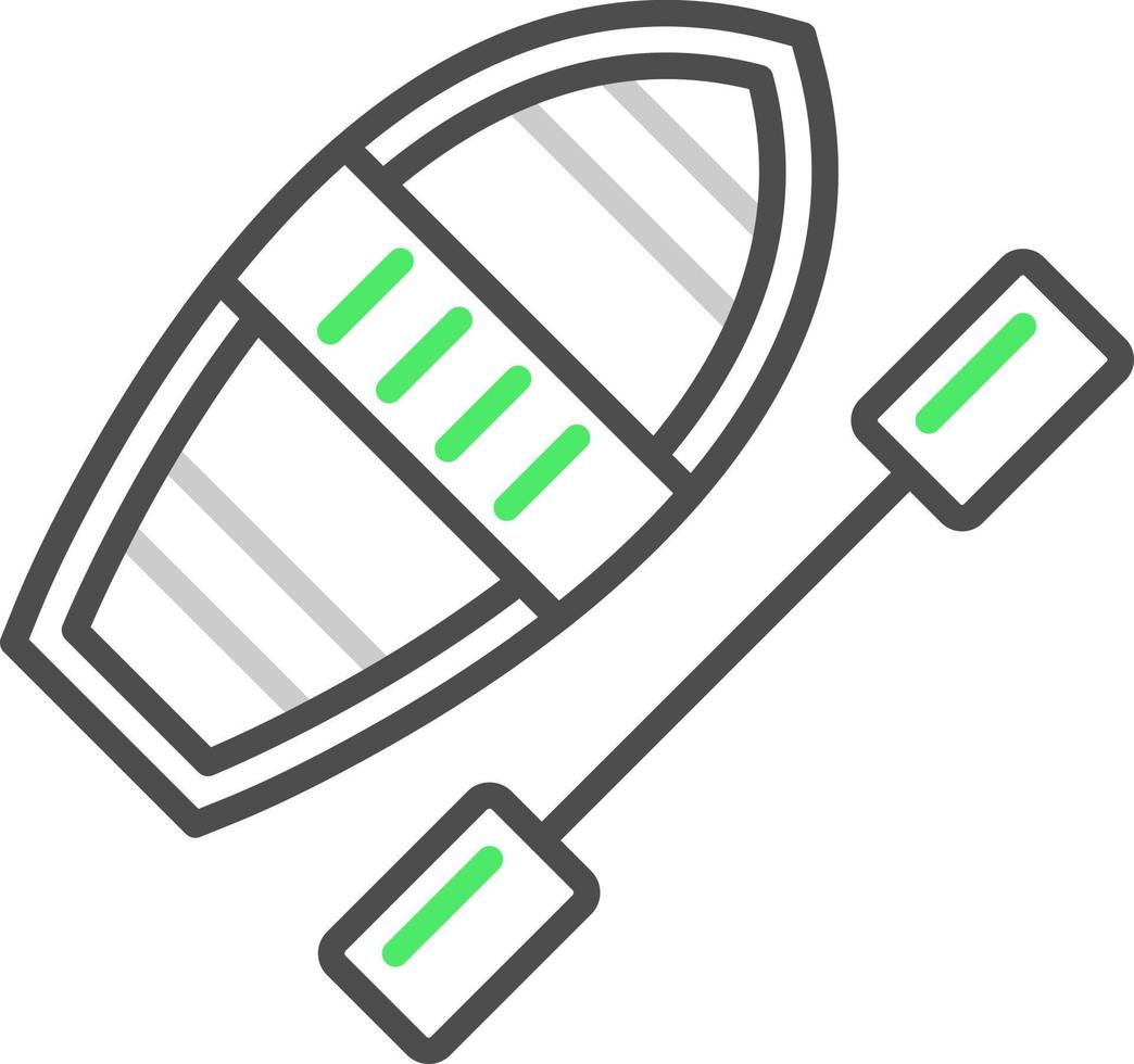 conception d'icônes créatives de kayak vecteur