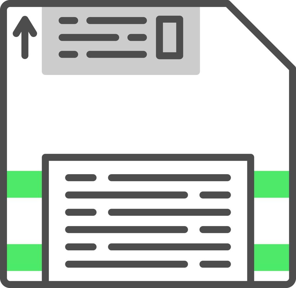 conception d'icône créative de disquette vecteur