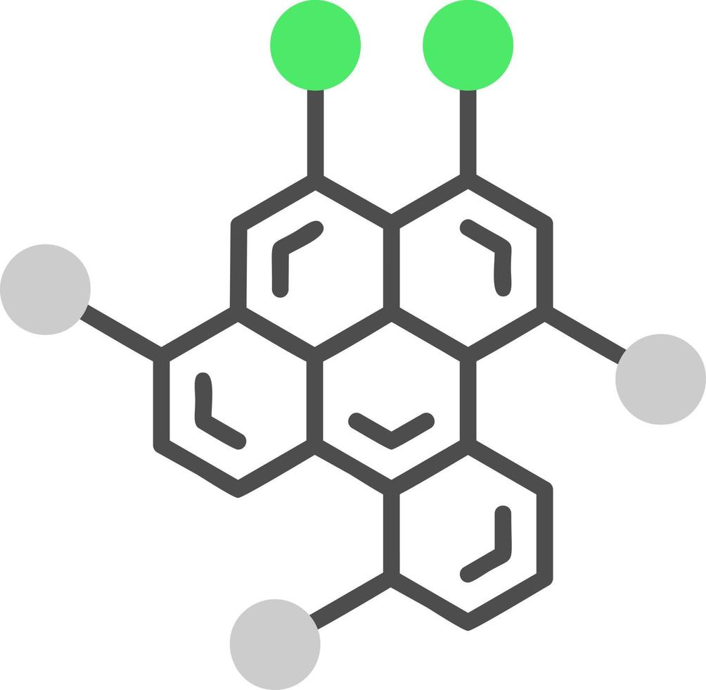 conception d'icône créative de molécule vecteur