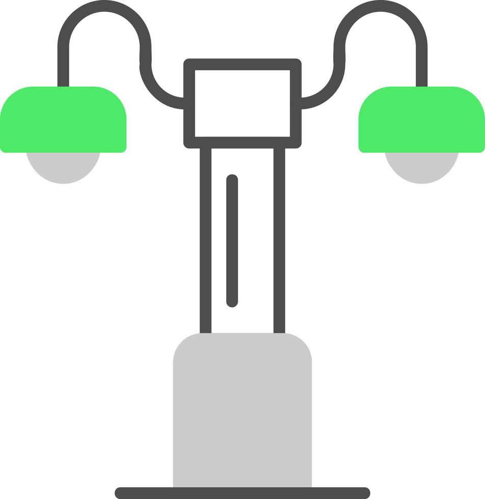 conception d'icône créative de lampadaire vecteur