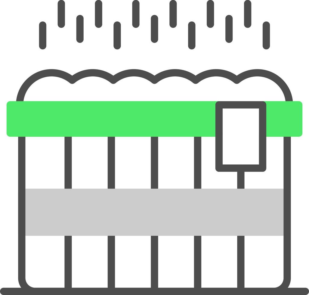 conception d'icône créative de bain à remous vecteur