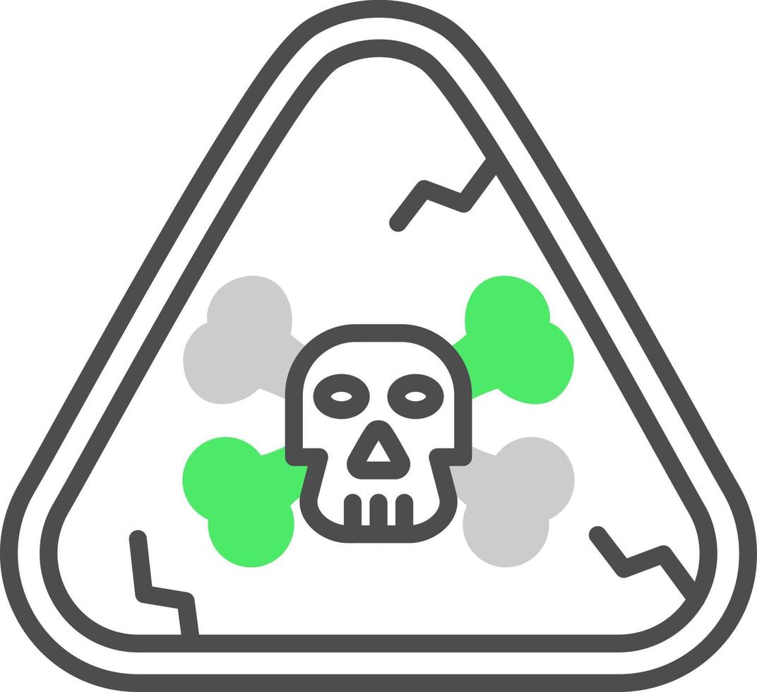 conception d'icône créative dangereuse vecteur