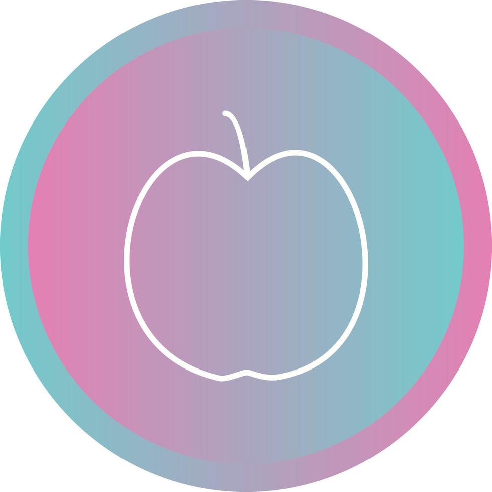 icône de ligne vectorielle pomme unique vecteur