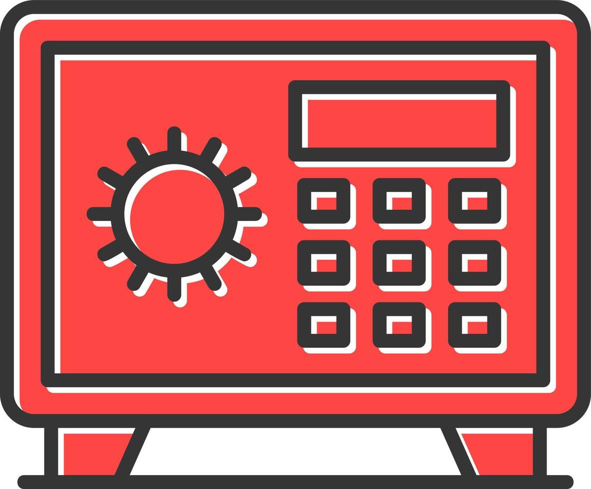 conception d'icône créative de coffre-fort vecteur