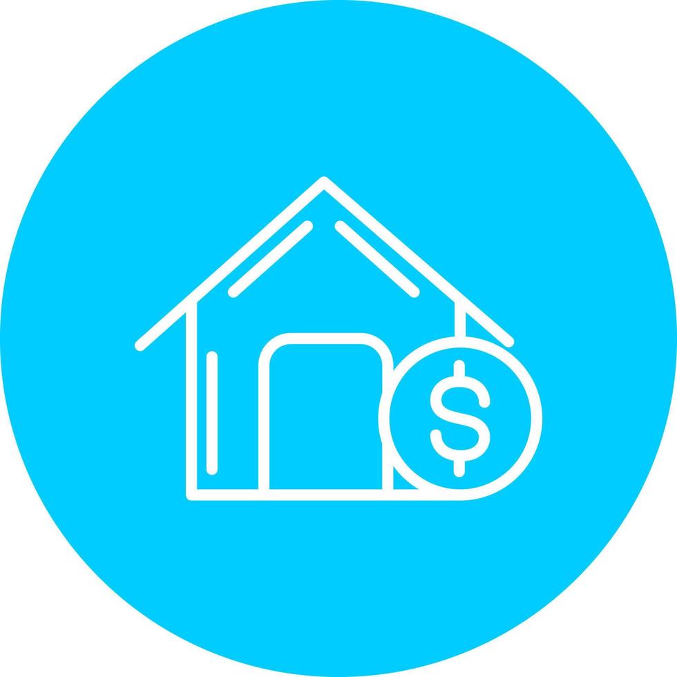 icône de vecteur de prêt immobilier