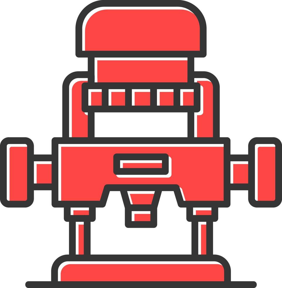 conception d'icône créative de machine de routeur vecteur