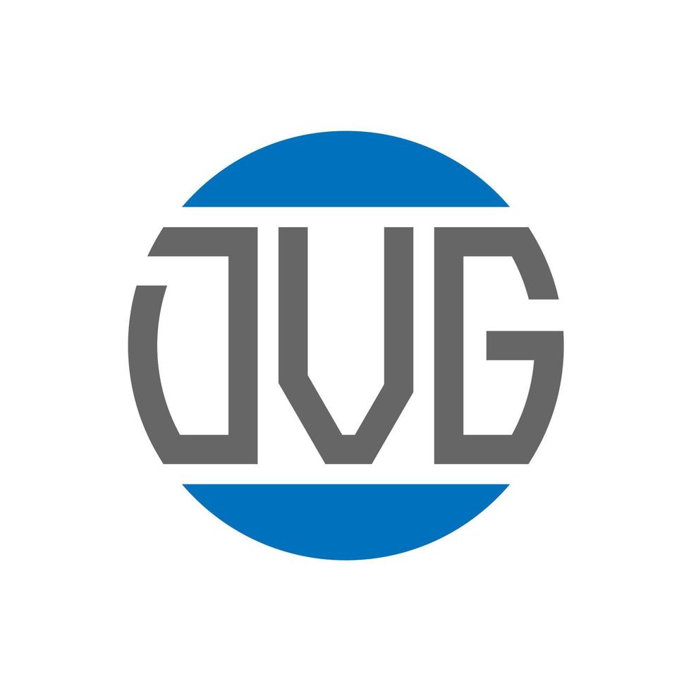 création de logo de lettre dvg sur fond blanc. concept de logo de cercle d'initiales créatives dvg. conception de lettre dvg. vecteur