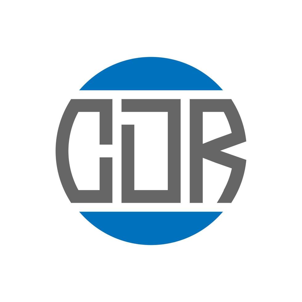 création de logo de lettre cdr sur fond blanc. concept de logo de cercle d'initiales créatives cdr. conception de lettre cdr. vecteur