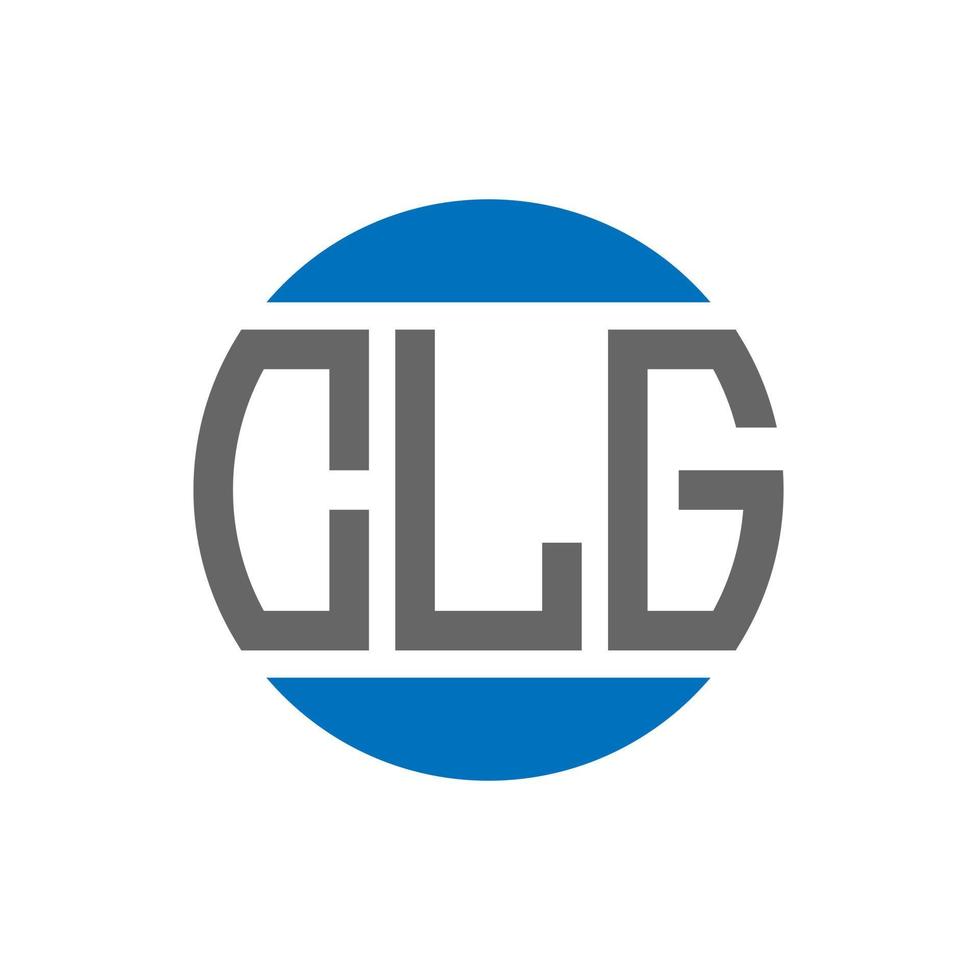 création de logo de lettre clg sur fond blanc. concept de logo de cercle d'initiales créatives clg. conception de lettre clg. vecteur
