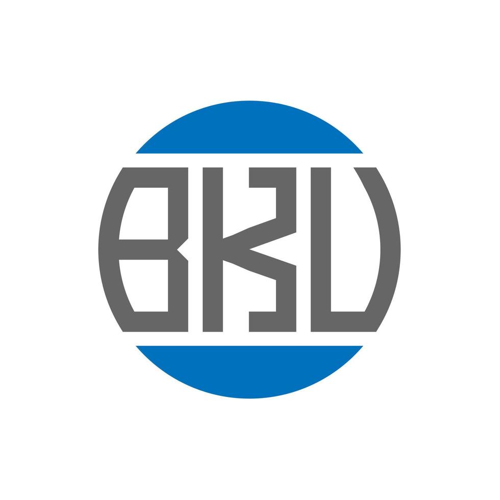 création de logo de lettre bkv sur fond blanc. concept de logo de cercle d'initiales créatives bkv. conception de lettre bkv. vecteur