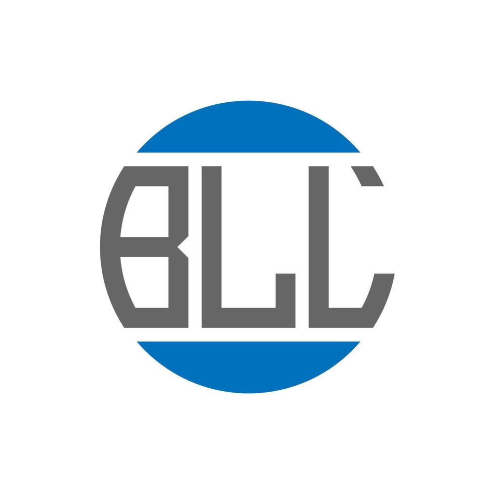 création de logo de lettre bll sur fond blanc. concept de logo de cercle d'initiales créatives bll. conception de lettre bll. vecteur