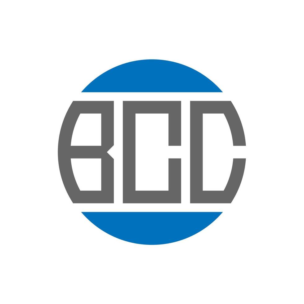 création de logo de lettre bcc sur fond blanc. concept de logo de cercle d'initiales créatives bcc. conception de lettre bcc. vecteur